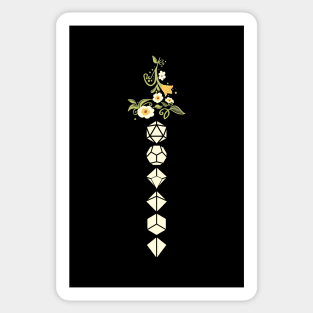 Dice Sword Plants and Flowers Hilt Tabletop RPG Sticker